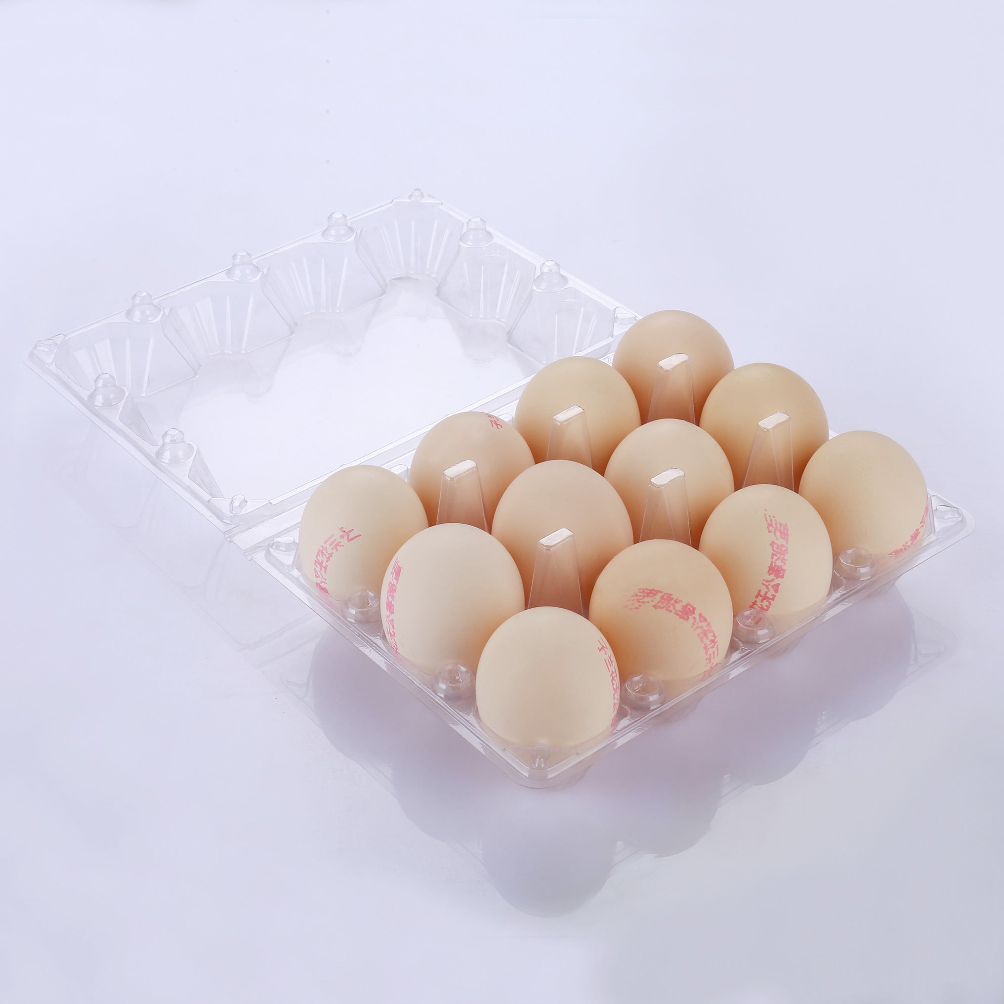 12-Egg Plastic Cartons