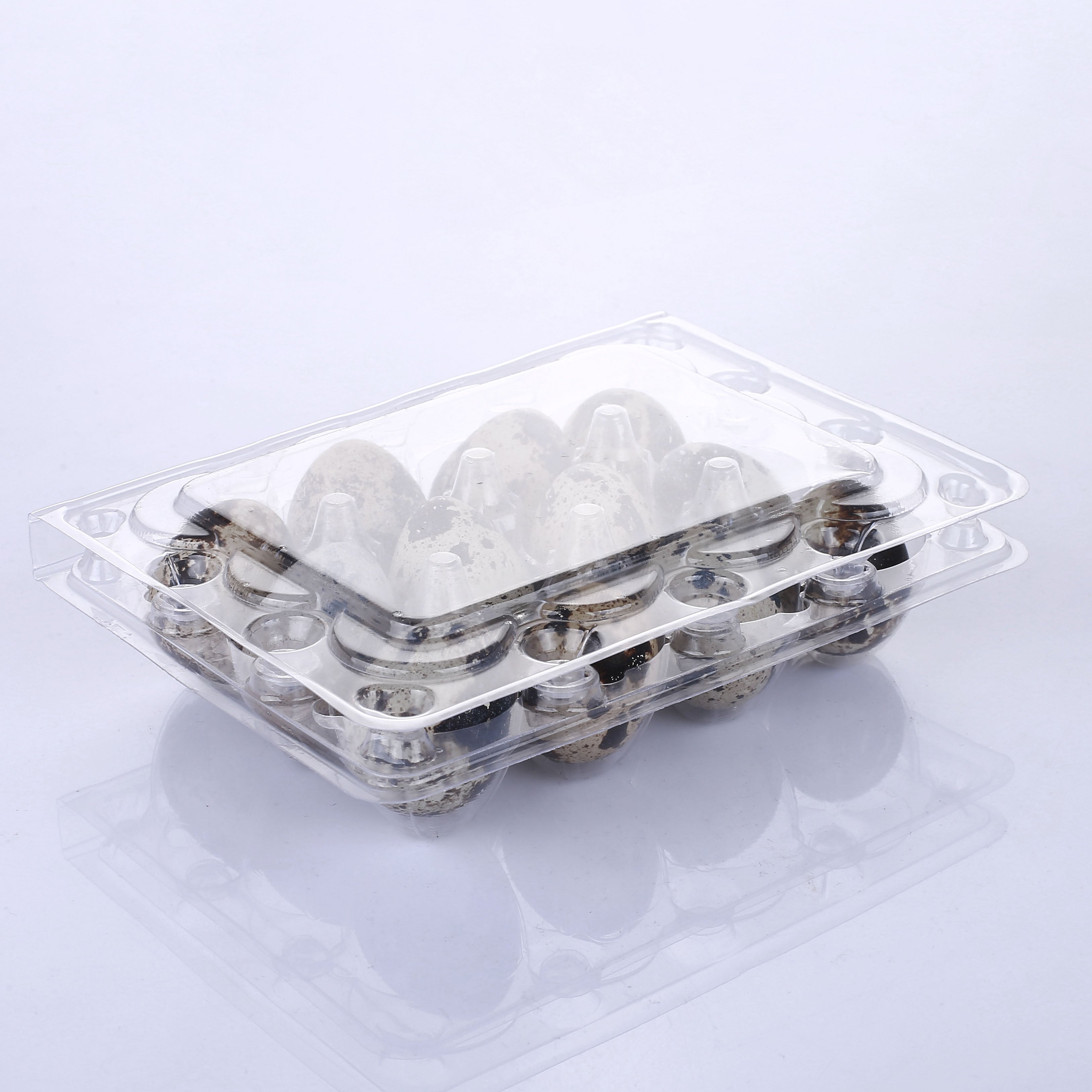 12-Hole Plastic Quail Egg Cartons