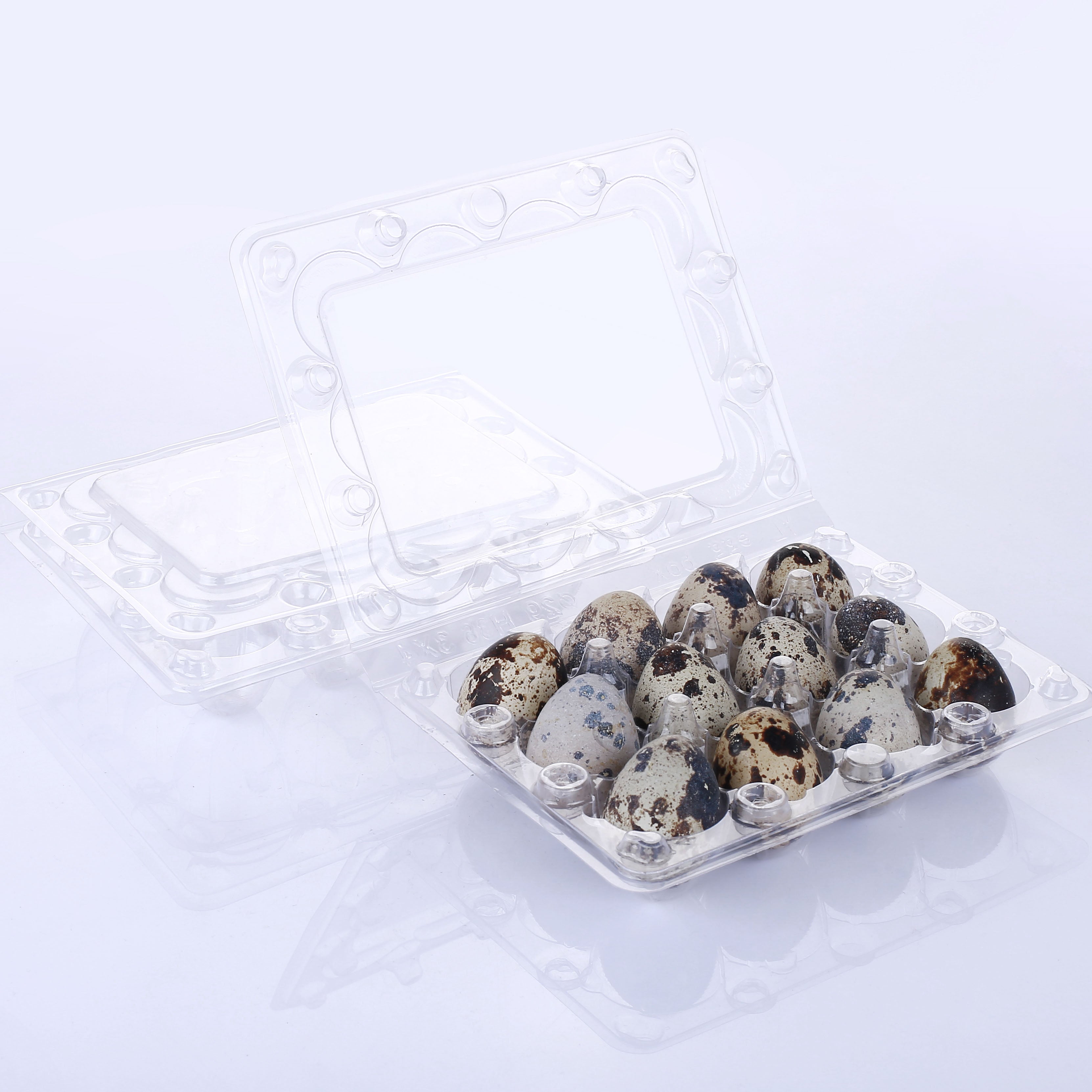 12-Hole Plastic Quail Egg Cartons