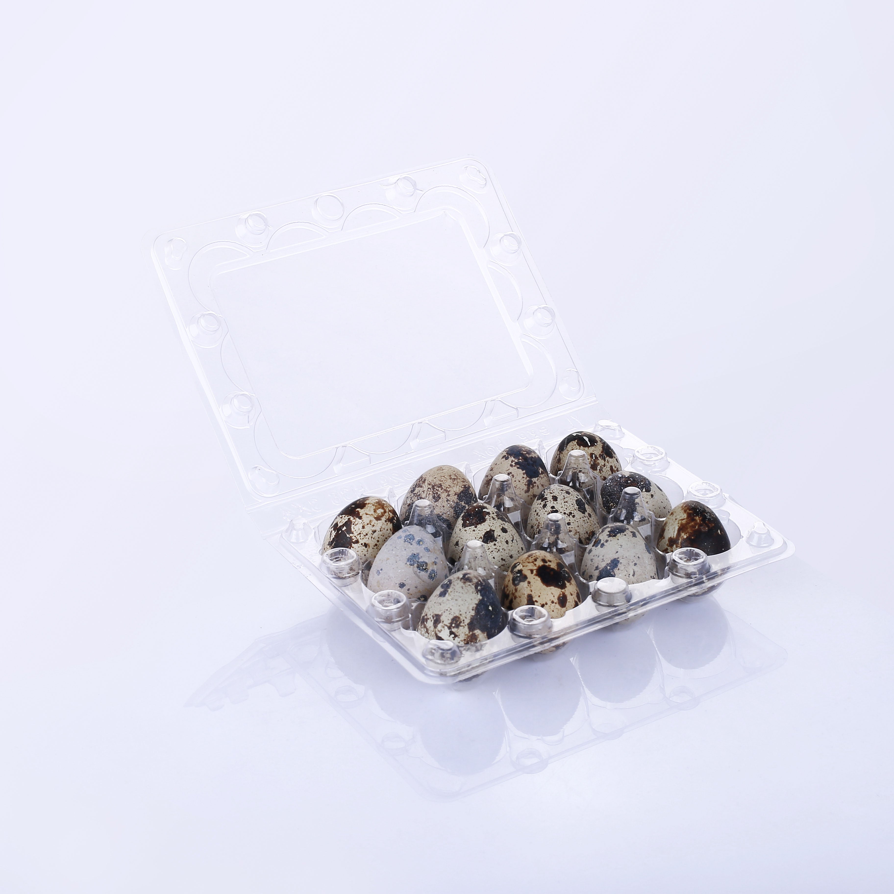 12-Hole Plastic Quail Egg Cartons