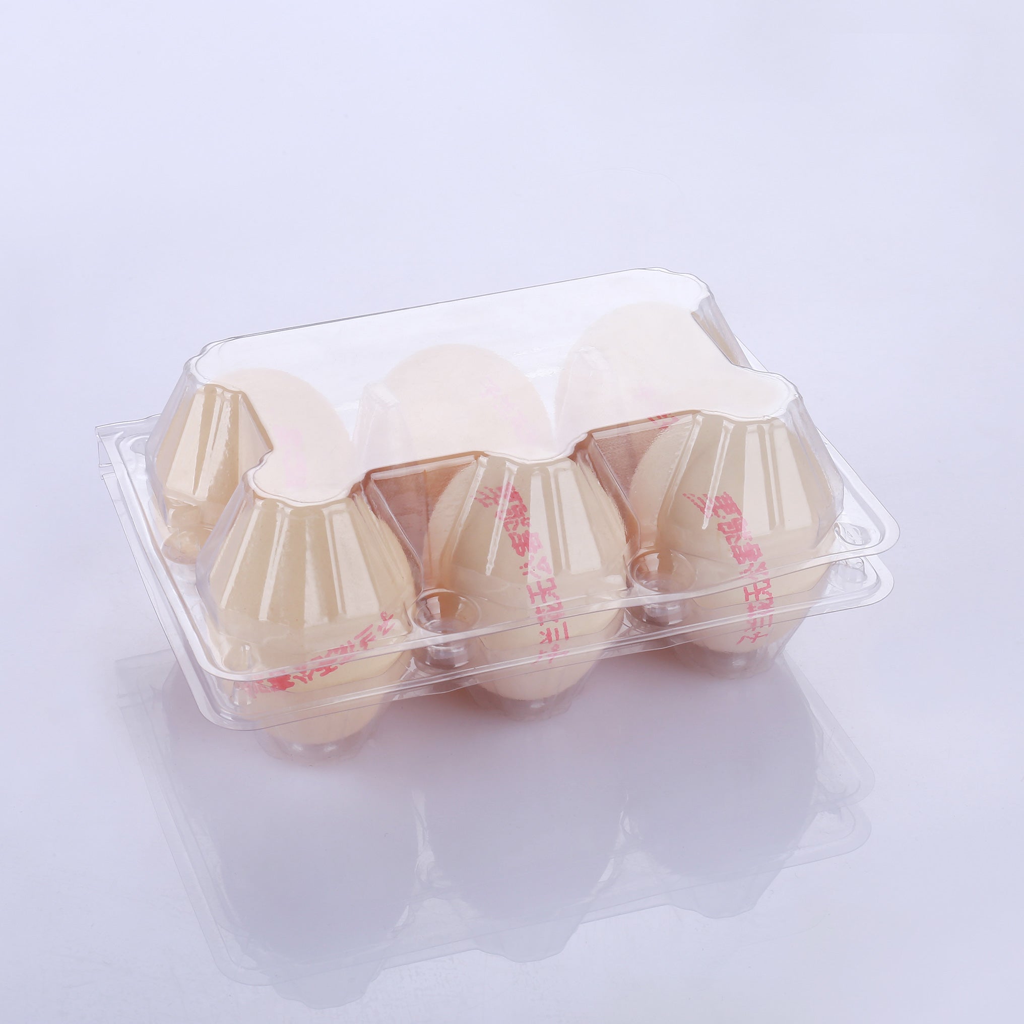 6 plastic egg cartons