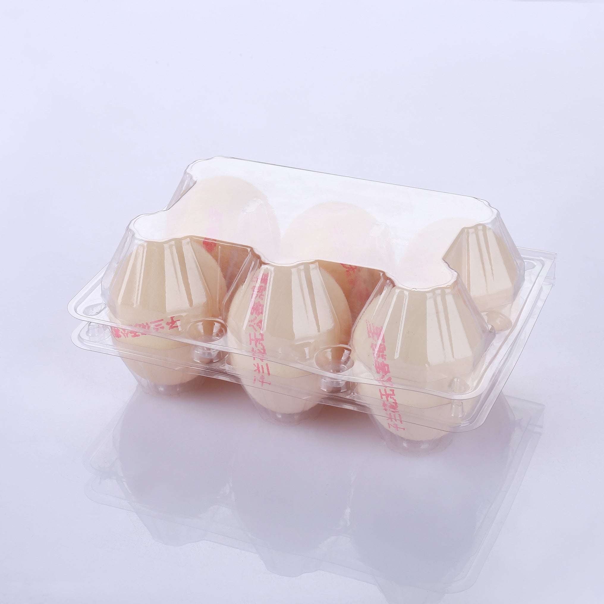 6 plastic egg cartons